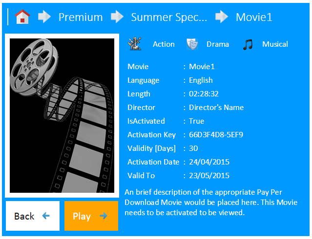View Activated Movie